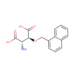 N[C@H](C(=O)O)[C@H](OCc1cccc2ccccc12)C(=O)O ZINC000040848894