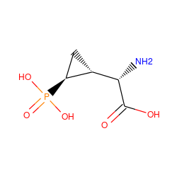 N[C@H](C(=O)O)[C@H]1C[C@@H]1P(=O)(O)O ZINC000028565633