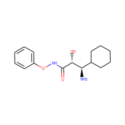 N[C@H](C1CCCCC1)[C@@H](O)C(=O)NOc1ccccc1 ZINC000027992001