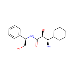 N[C@H](C1CCCCC1)[C@H](O)C(=O)N[C@@H](CO)c1ccccc1 ZINC000028001849