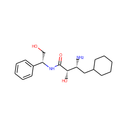 N[C@H](CC1CCCCC1)[C@H](O)C(=O)N[C@@H](CO)c1ccccc1 ZINC000027989136