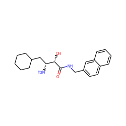 N[C@H](CC1CCCCC1)[C@H](O)C(=O)NCc1ccc2ccccc2c1 ZINC000027994061