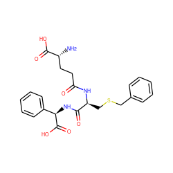 N[C@H](CCC(=O)N[C@@H](CSCc1ccccc1)C(=O)N[C@@H](C(=O)O)c1ccccc1)C(=O)O ZINC000029567137