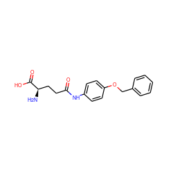 N[C@H](CCC(=O)Nc1ccc(OCc2ccccc2)cc1)C(=O)O ZINC000040918697