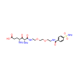 N[C@H](CCC(=O)O)C(=O)[C@@H](N)C(=O)NCCOCCOCCNC(=O)c1ccc(S(N)(=O)=O)cc1 ZINC000034718011