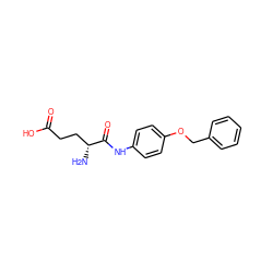 N[C@H](CCC(=O)O)C(=O)Nc1ccc(OCc2ccccc2)cc1 ZINC000040915741