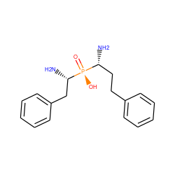 N[C@H](CCc1ccccc1)[P@](=O)(O)[C@@H](N)Cc1ccccc1 ZINC000028702293