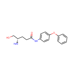 N[C@H](CO)CCC(=O)Nc1ccc(Oc2ccccc2)cc1 ZINC000040916704