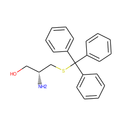 N[C@H](CO)CSC(c1ccccc1)(c1ccccc1)c1ccccc1 ZINC000039160105