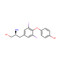 N[C@H](CO)Cc1cc(I)c(Oc2ccc(O)cc2)c(I)c1 ZINC000095605533