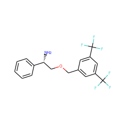 N[C@H](COCc1cc(C(F)(F)F)cc(C(F)(F)F)c1)c1ccccc1 ZINC000026663167