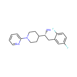 N[C@H](Cc1cc(F)ccc1F)C1CCN(c2ccccn2)CC1 ZINC000066079971