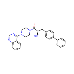 N[C@H](Cc1ccc(-c2ccccc2)cc1)C(=O)N1CCN(c2ncnc3ccccc23)CC1 ZINC000064539889