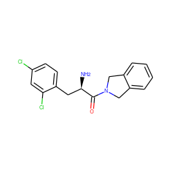 N[C@H](Cc1ccc(Cl)cc1Cl)C(=O)N1Cc2ccccc2C1 ZINC000072105413