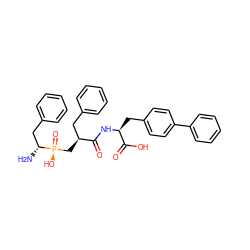 N[C@H](Cc1ccccc1)[P@@](=O)(O)C[C@@H](Cc1ccccc1)C(=O)N[C@@H](Cc1ccc(-c2ccccc2)cc1)C(=O)O ZINC000004393682