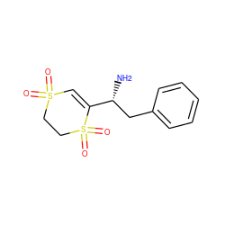 N[C@H](Cc1ccccc1)C1=CS(=O)(=O)CCS1(=O)=O ZINC001772642269