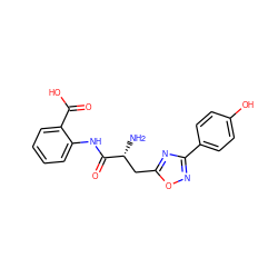 N[C@H](Cc1nc(-c2ccc(O)cc2)no1)C(=O)Nc1ccccc1C(=O)O ZINC000071341667