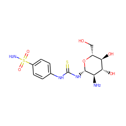 N[C@H]1[C@H](NC(=S)Nc2ccc(S(N)(=O)=O)cc2)O[C@H](CO)[C@@H](O)[C@@H]1O ZINC001772634584