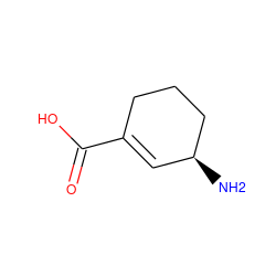 N[C@H]1C=C(C(=O)O)CCC1 ZINC000006761019