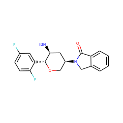 N[C@H]1C[C@@H](N2Cc3ccccc3C2=O)CO[C@@H]1c1cc(F)ccc1F ZINC000096284070