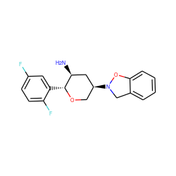 N[C@H]1C[C@@H](N2Cc3ccccc3O2)CO[C@@H]1c1cc(F)ccc1F ZINC000096284069