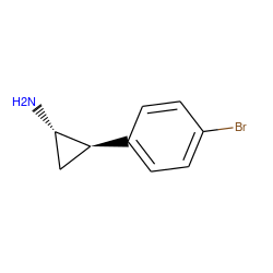 N[C@H]1C[C@@H]1c1ccc(Br)cc1 ZINC000032012645