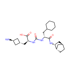 N[C@H]1C[C@H](C[C@H](NC(=O)N[C@H](CC2CCCCC2)C(=O)N[C@@H]2C[C@H]3CC[C@H]2C3)C(=O)O)C1 ZINC000473114393