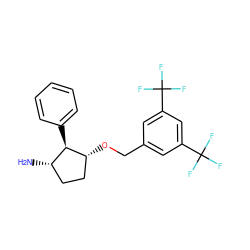 N[C@H]1CC[C@@H](OCc2cc(C(F)(F)F)cc(C(F)(F)F)c2)[C@@H]1c1ccccc1 ZINC000036324375