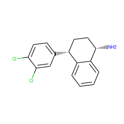 N[C@H]1CC[C@@H](c2ccc(Cl)c(Cl)c2)c2ccccc21 ZINC000006117444