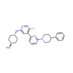 N[C@H]1CC[C@H](Nc2cc(-c3cccc(N4CCC(c5ccccc5)CC4)n3)c(Cl)cn2)CC1 ZINC000261126895