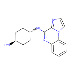 N[C@H]1CC[C@H](Nc2nc3ccccc3n3ccnc23)CC1 ZINC000299845222