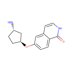 N[C@H]1CC[C@H](Oc2ccc3c(=O)[nH]ccc3c2)C1 ZINC000066079690