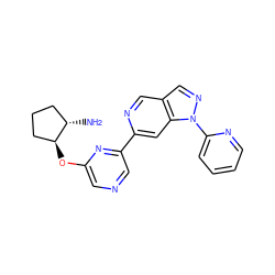 N[C@H]1CCC[C@@H]1Oc1cncc(-c2cc3c(cn2)cnn3-c2ccccn2)n1 ZINC000224869133