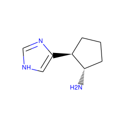 N[C@H]1CCC[C@@H]1c1c[nH]cn1 ZINC000013741219