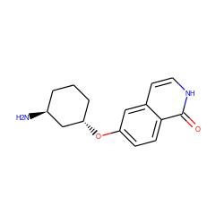 N[C@H]1CCC[C@H](Oc2ccc3c(=O)[nH]ccc3c2)C1 ZINC000066065886