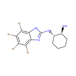 N[C@H]1CCCC[C@@H]1Nc1nc2c(Br)c(Br)c(Br)c(Br)c2[nH]1 ZINC000143534820