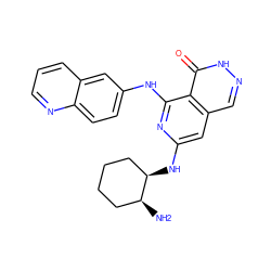 N[C@H]1CCCC[C@H]1Nc1cc2cn[nH]c(=O)c2c(Nc2ccc3ncccc3c2)n1 ZINC000147028932