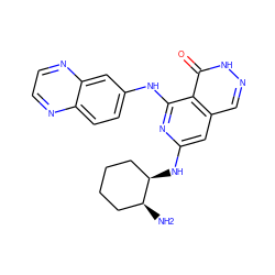 N[C@H]1CCCC[C@H]1Nc1cc2cn[nH]c(=O)c2c(Nc2ccc3nccnc3c2)n1 ZINC000147031350