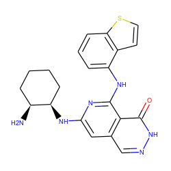 N[C@H]1CCCC[C@H]1Nc1cc2cn[nH]c(=O)c2c(Nc2cccc3sccc23)n1 ZINC000147028331