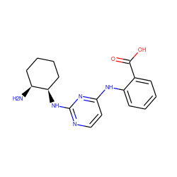 N[C@H]1CCCC[C@H]1Nc1nccc(Nc2ccccc2C(=O)O)n1 ZINC000063540061