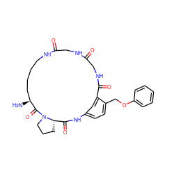 N[C@H]1CCCCNC(=O)CNC(=O)CNC(=O)c2cc(ccc2COc2ccccc2)NC(=O)[C@@H]2CCCN2C1=O ZINC000026252735