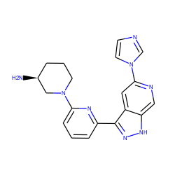 N[C@H]1CCCN(c2cccc(-c3n[nH]c4cnc(-n5ccnc5)cc34)n2)C1 ZINC000205260340