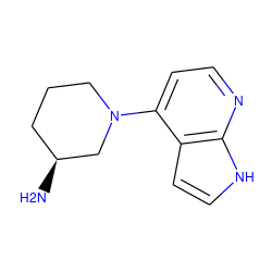 N[C@H]1CCCN(c2ccnc3[nH]ccc23)C1 ZINC000145257604