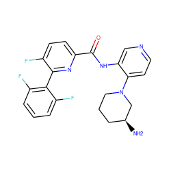 N[C@H]1CCCN(c2ccncc2NC(=O)c2ccc(F)c(-c3c(F)cccc3F)n2)C1 ZINC000203756324