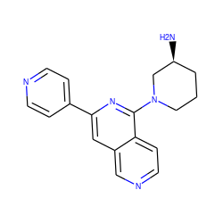 N[C@H]1CCCN(c2nc(-c3ccncc3)cc3cnccc23)C1 ZINC000095560441