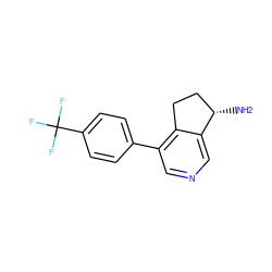 N[C@H]1CCc2c(-c3ccc(C(F)(F)F)cc3)cncc21 ZINC000220263311