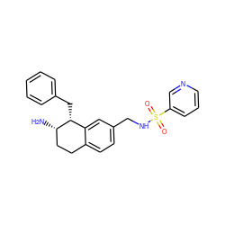 N[C@H]1CCc2ccc(CNS(=O)(=O)c3cccnc3)cc2[C@H]1Cc1ccccc1 ZINC000088260856