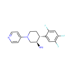 N[C@H]1CN(c2ccncc2)CC[C@@H]1c1cc(F)c(F)cc1F ZINC000028707304