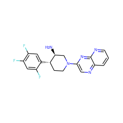 N[C@H]1CN(c2cnc3cccnc3n2)CC[C@@H]1c1cc(F)c(F)cc1F ZINC000028707342