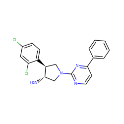 N[C@H]1CN(c2nccc(-c3ccccc3)n2)C[C@@H]1c1ccc(Cl)cc1Cl ZINC000014958706